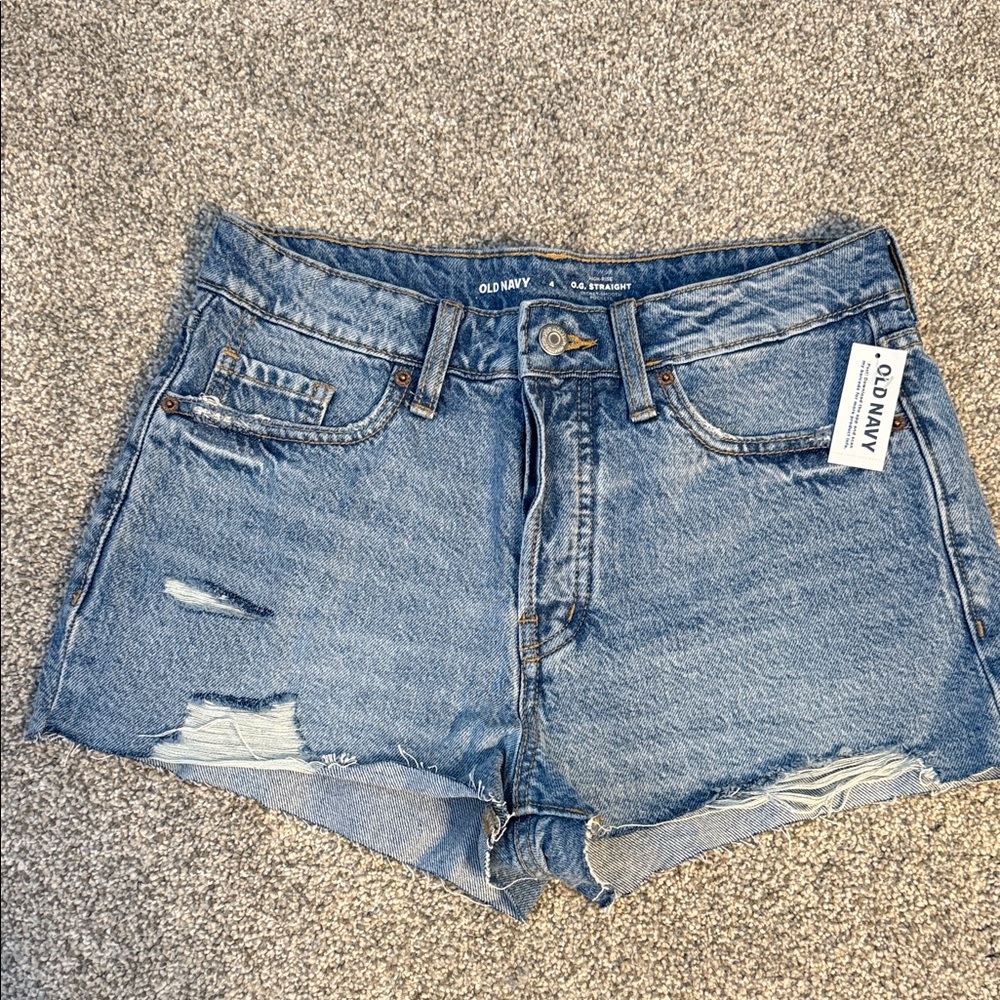Old Navy Women's Distressed Blue Jean Shorts